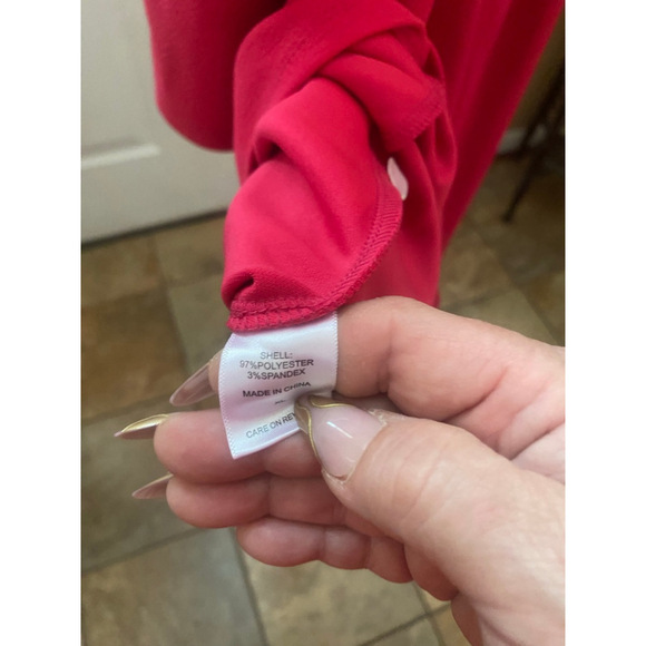 Women's New York & CO pink Asymmetrical Dress XL - Picture 4 of 10